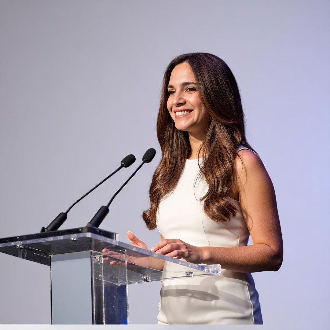 Kenza Sentissi lors d'une intervention